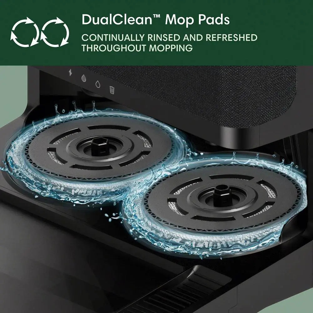 Roomba® Plus 405 Combo Robot Vacuum & Mop + AutoWash™ Dock – 70X Intense Suction with Carpet Boost, DualClean™ Mop Pads, Auto-Empty Debris, and Auto-Wash & Dry Mop Pads - up to 75 Days Hands-Free Cleaning