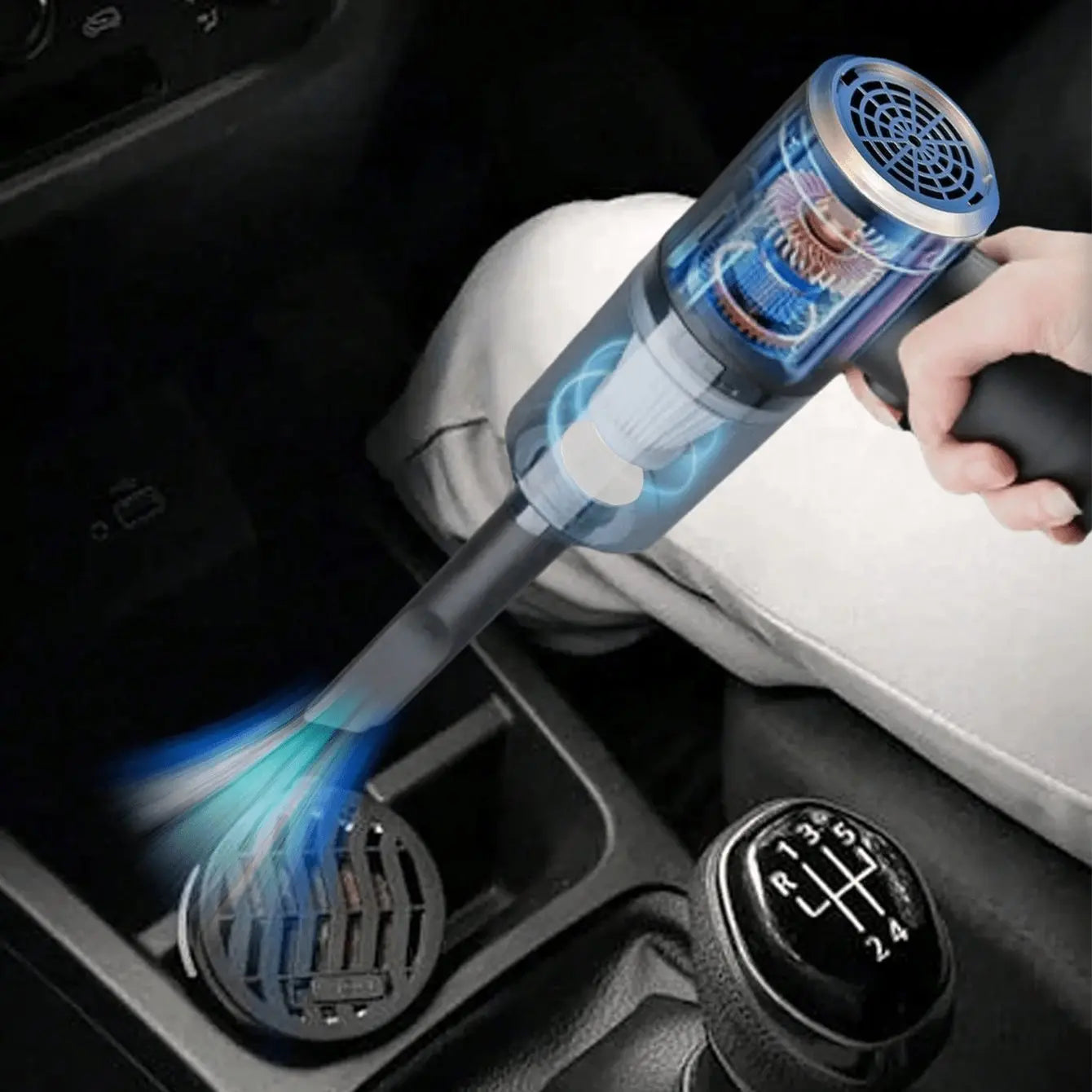 Portable Handheld Vacuum Cleaner, Rechargeable Car Vacuum Cleaner, Multifunctional Dust Cleaner, Household Cleaning Tool for Car, Office, Pet, Car Seat Cleaner, Car Cleaning Supplies, Interior Car Cleaner
