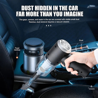 Portable Handheld Vacuum Cleaner, Rechargeable Car Vacuum Cleaner, Multifunctional Dust Cleaner, Household Cleaning Tool for Car, Office, Pet, Car Seat Cleaner, Car Cleaning Supplies, Interior Car Cleaner