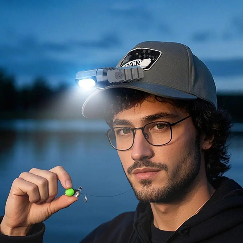 Multifunctional Mini Flashlight with Clip, Rechargeable Rotating Magnetic Work Light,Portable Hands Free Light for EDC Outdoors