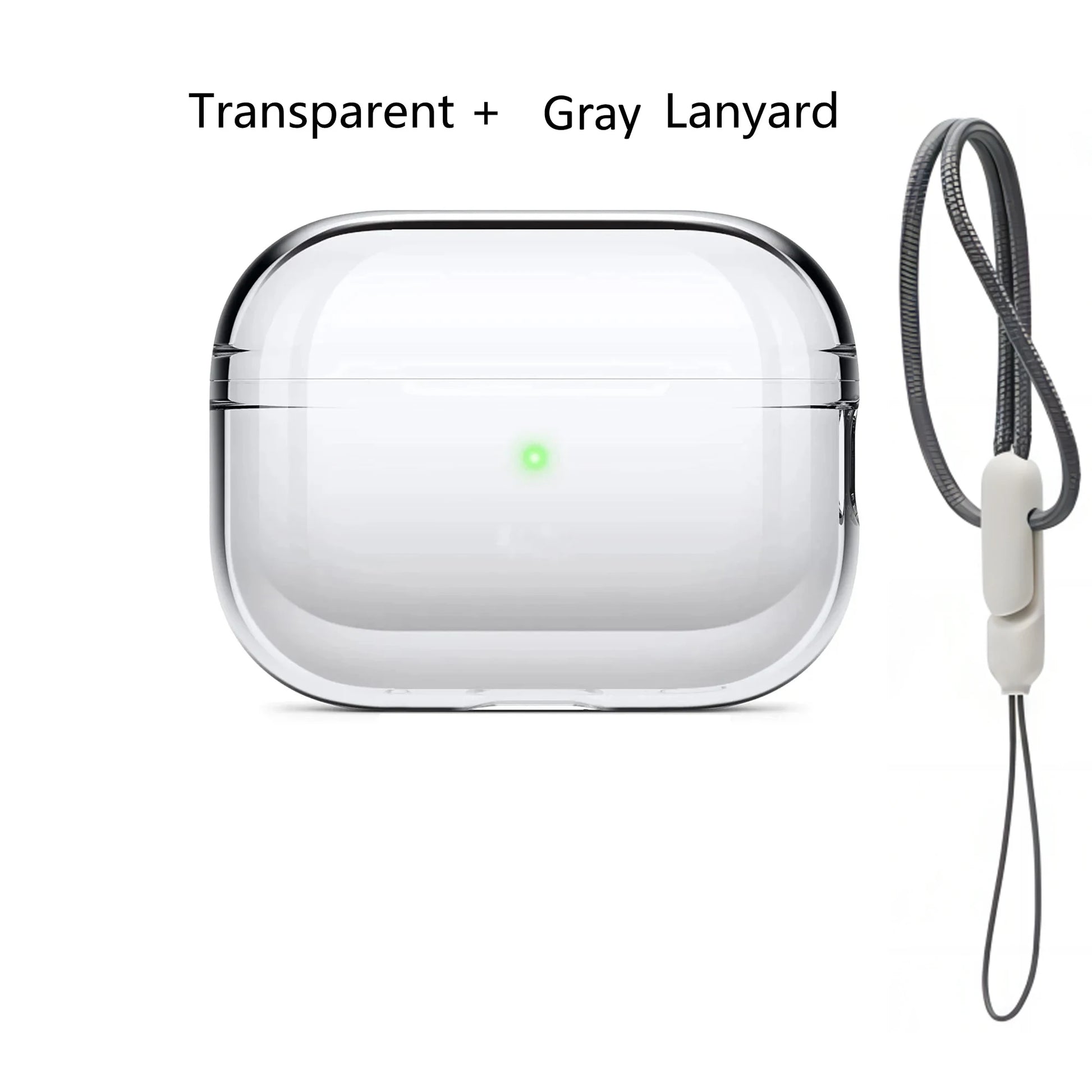 Colorful Transparent Protective Case Cover For Airpods Pro 2 TPU Soft Skin Shockproof Case Designed for Airpods Pro2 Earbuds - Color: Transparent set 1