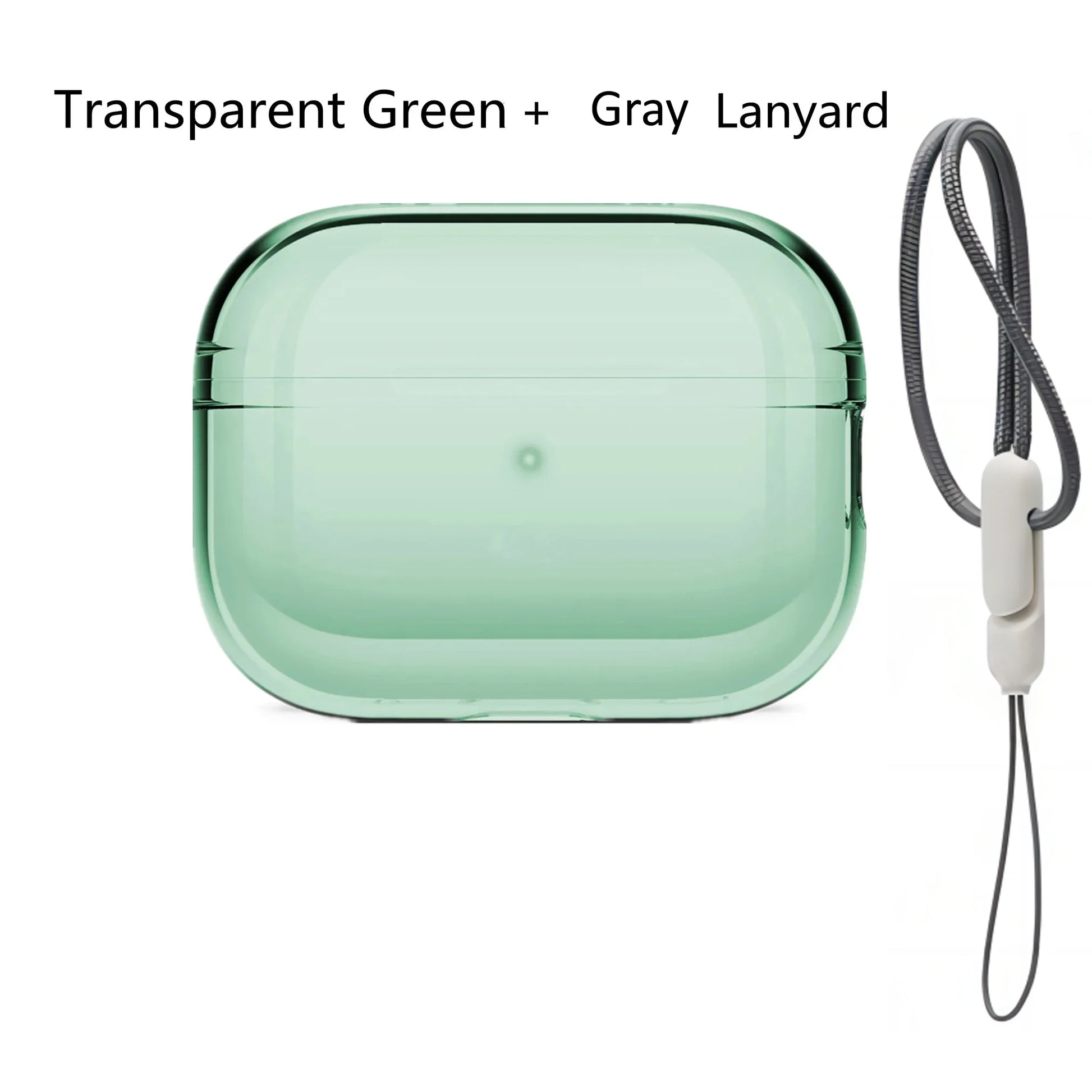 Colorful Transparent Protective Case Cover For Airpods Pro 2 TPU Soft Skin Shockproof Case Designed for Airpods Pro2 Earbuds - Color: Green set 3